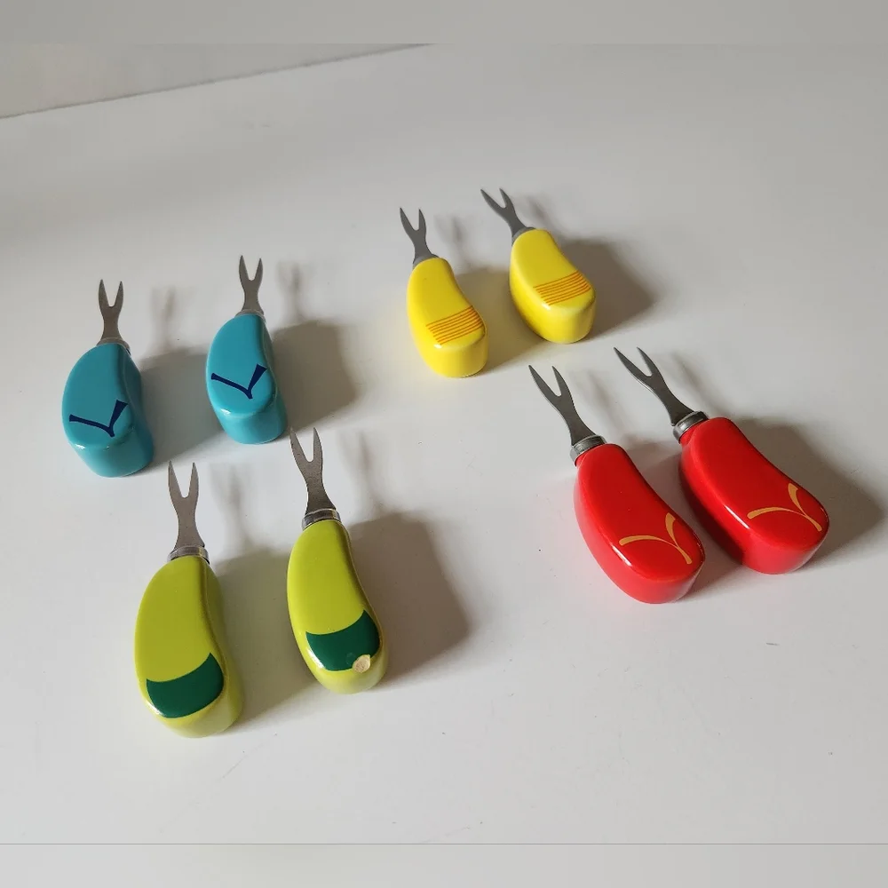 Corn Cob Prongs 4 Pairs (8) Total Colorful